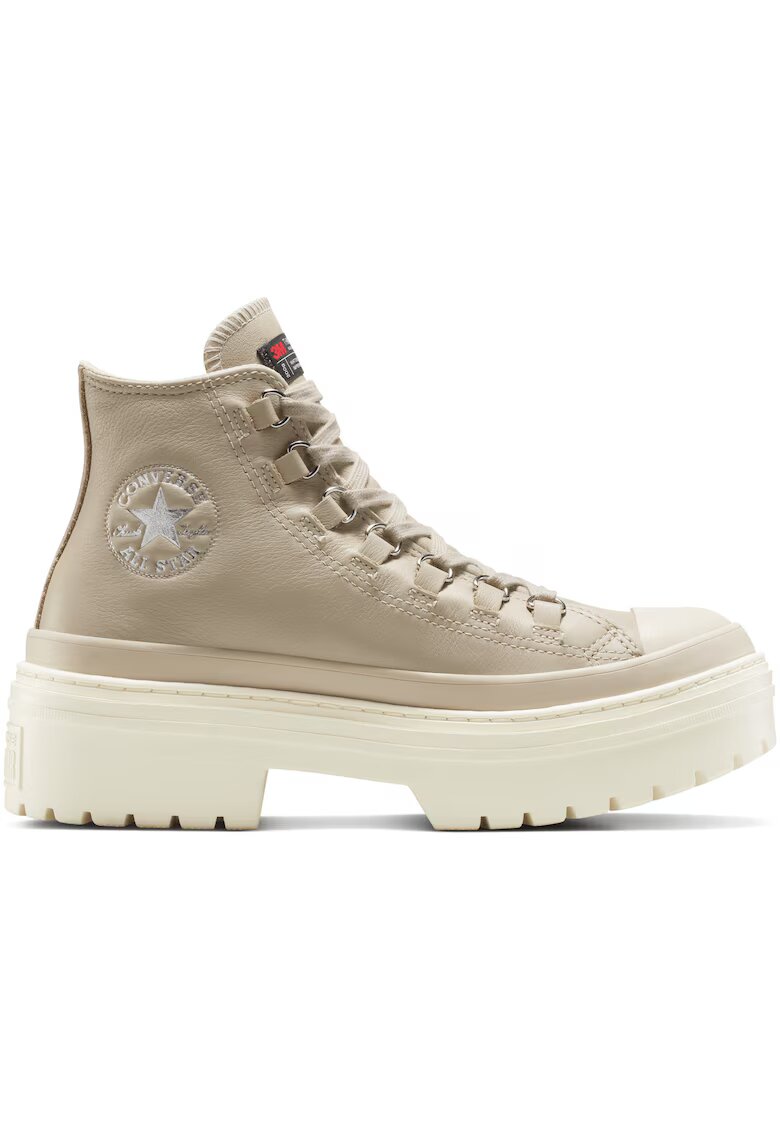 Converse Pantofi sport femei Chuck Taylor All Star Lugged Heel Platform Waterproof Leather - Bej