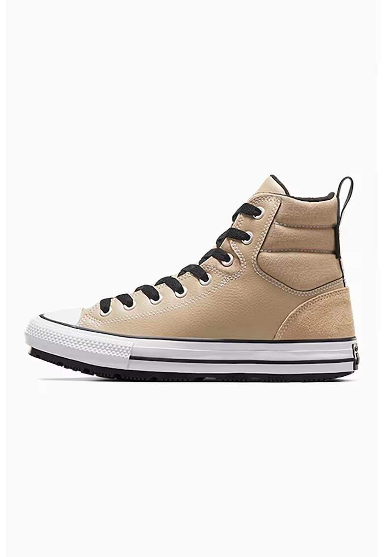 Converse Pantofi sport high-top rezistenti la apa cu insertii de piele intoarsa Chuck Taylor All Star Berkshire - Maro nisip
