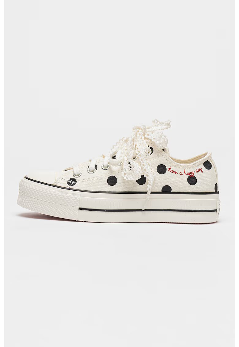 Converse Pantofi sport low-cut cu platforma All Star Lift - Alb fildes/Negru