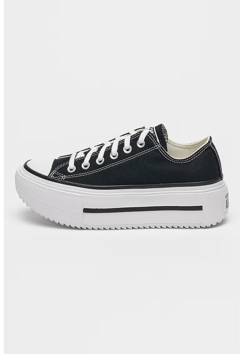 Converse Pantofi sport low-cut cu platforma Lift Double - Alb/Negru