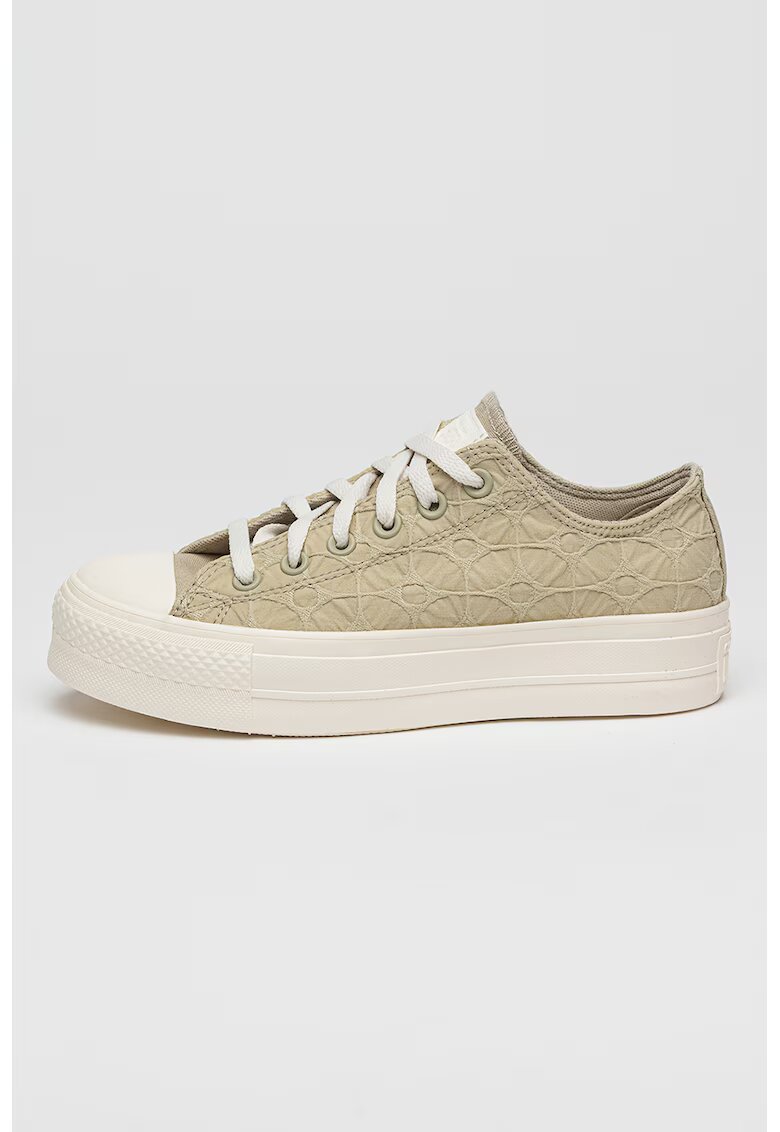 Converse Pantofi sport low-cut cu platforma si model texturat Lift - Maro taupe deschis