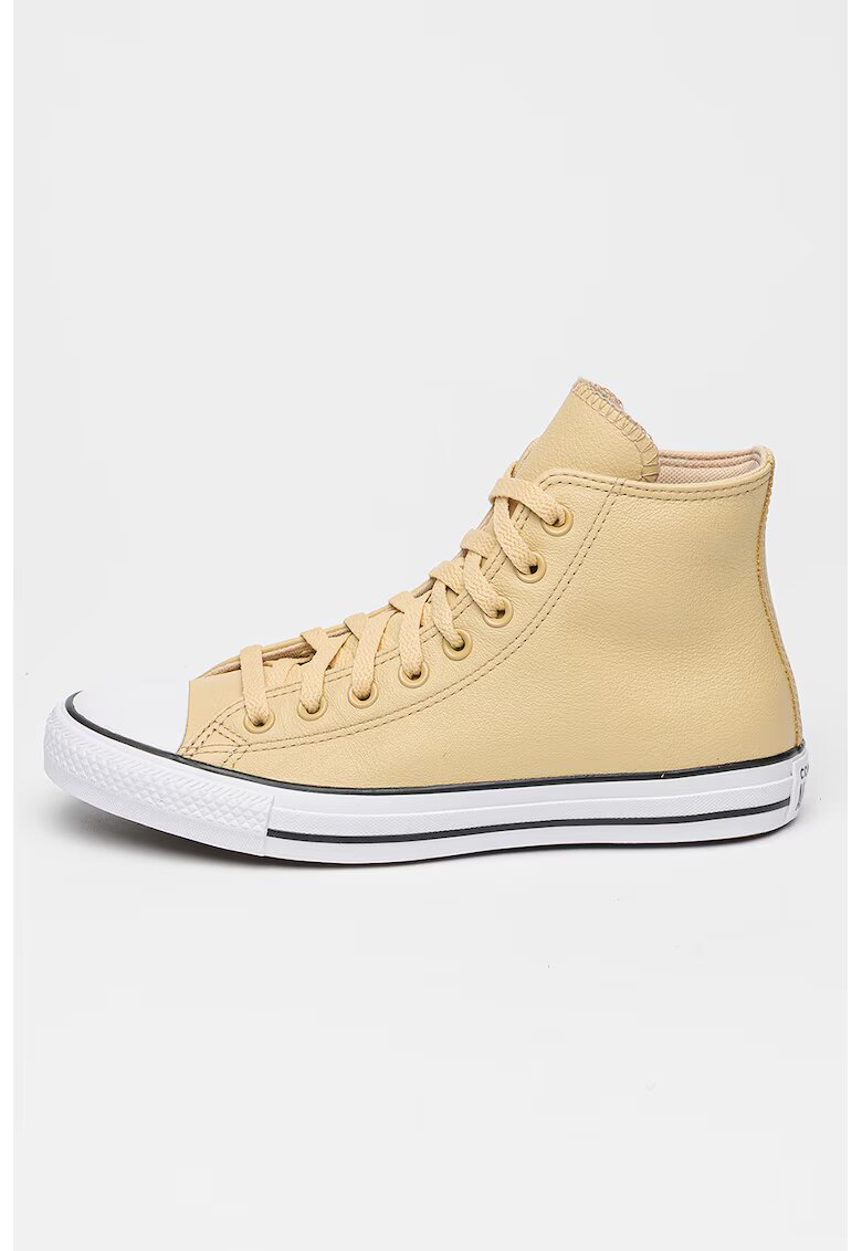 Converse Pantofi sport mid-cut unisex de piele All Star - Maro camel