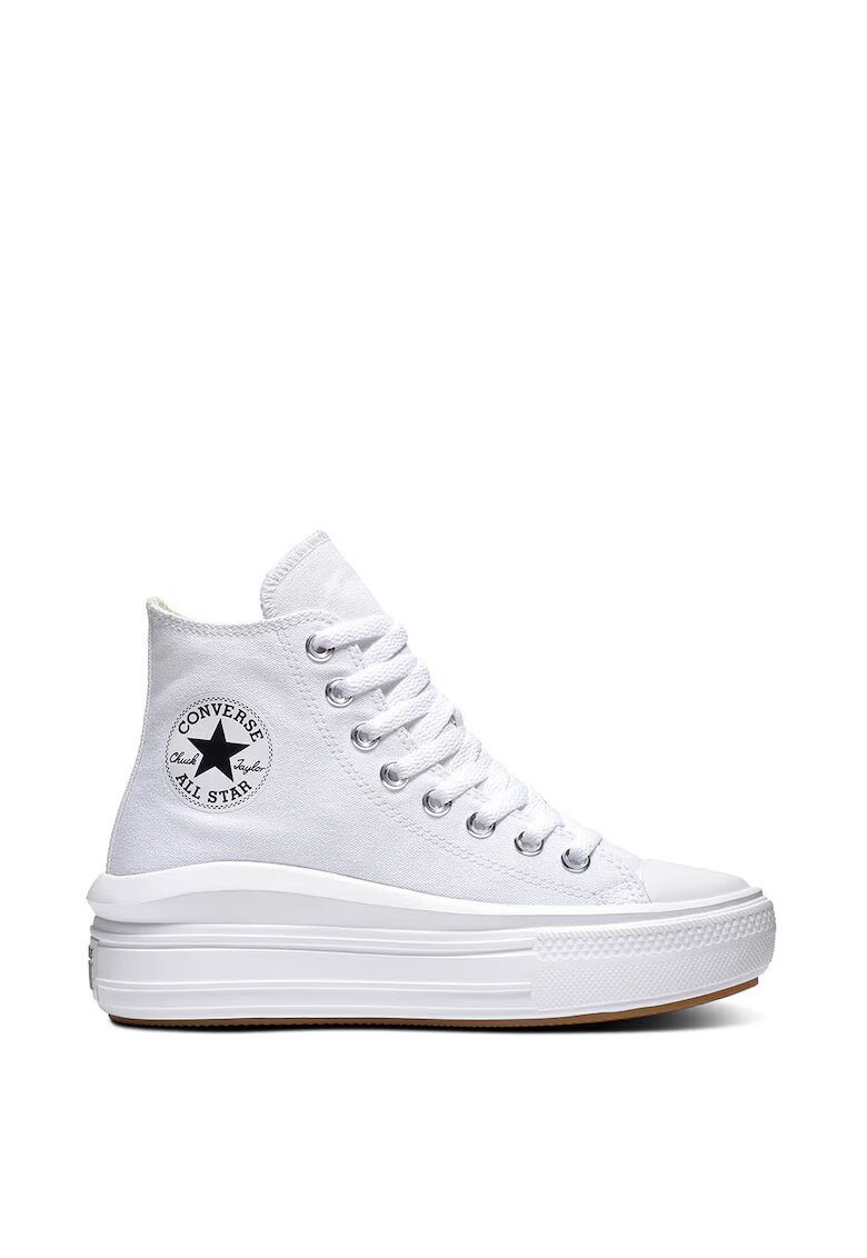 Converse Tenisi Chuck Taylor All Star Move Hi - Alb