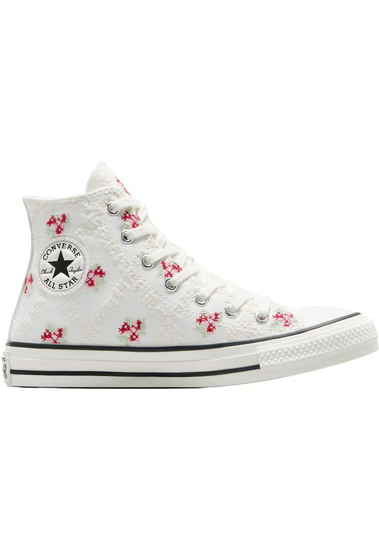 Converse Tenisi Chuck Taylor All Star Vintage cu broderie - Alb