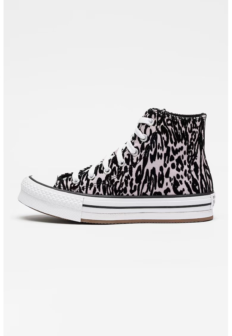 Converse Tenisi cu model animal print Chuck Taylor All Star Lift - Negru/Lila