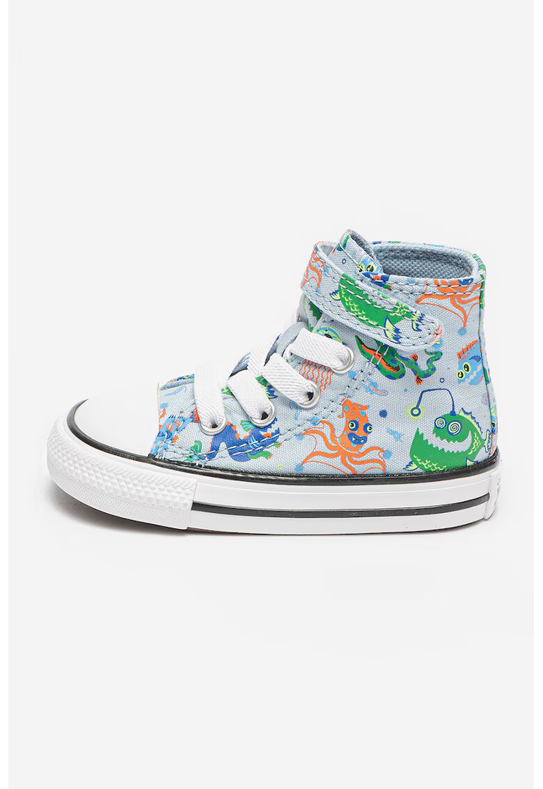 Converse Tenisi cu model Chuck Taylor All Star - Verde/Portocaliu mandarina/Albastru glaciar