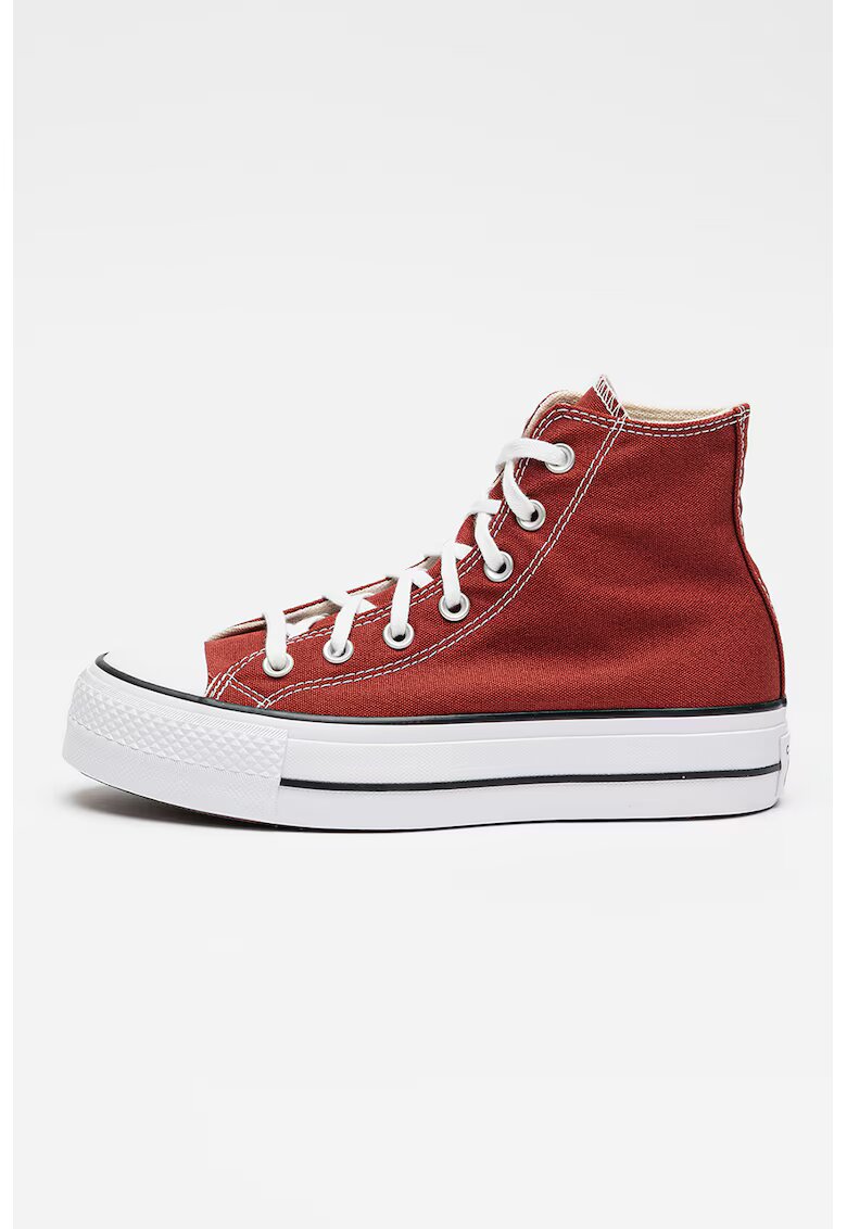 Converse Tenisi din panza cu talpa flatform Chuck Taylor All Star Lift - Caramiziu