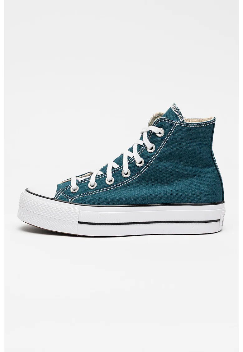Converse Tenisi din panza cu talpa flatform Chuck Taylor All Star Lift - Verde persan