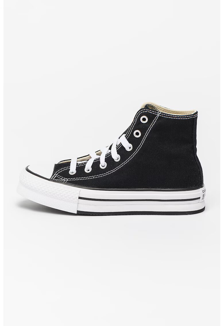 Converse Tenisi flatform Chuck Taylor All Star High - Alb/Negru
