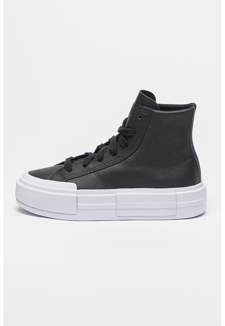 Converse Tenisi flatform cu logo aplicat Chuck Taylor All Star Cruise - Negru