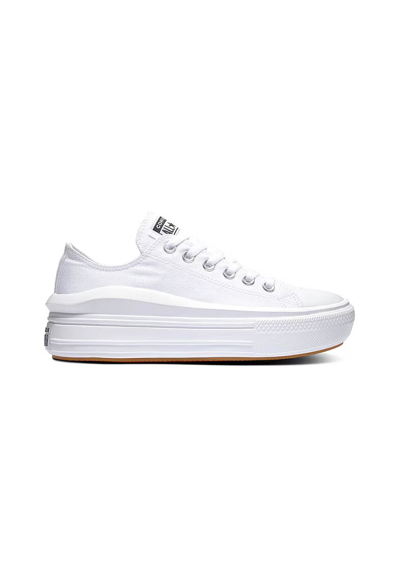 Converse Tenisi flatform de panza All Star Move - Alb