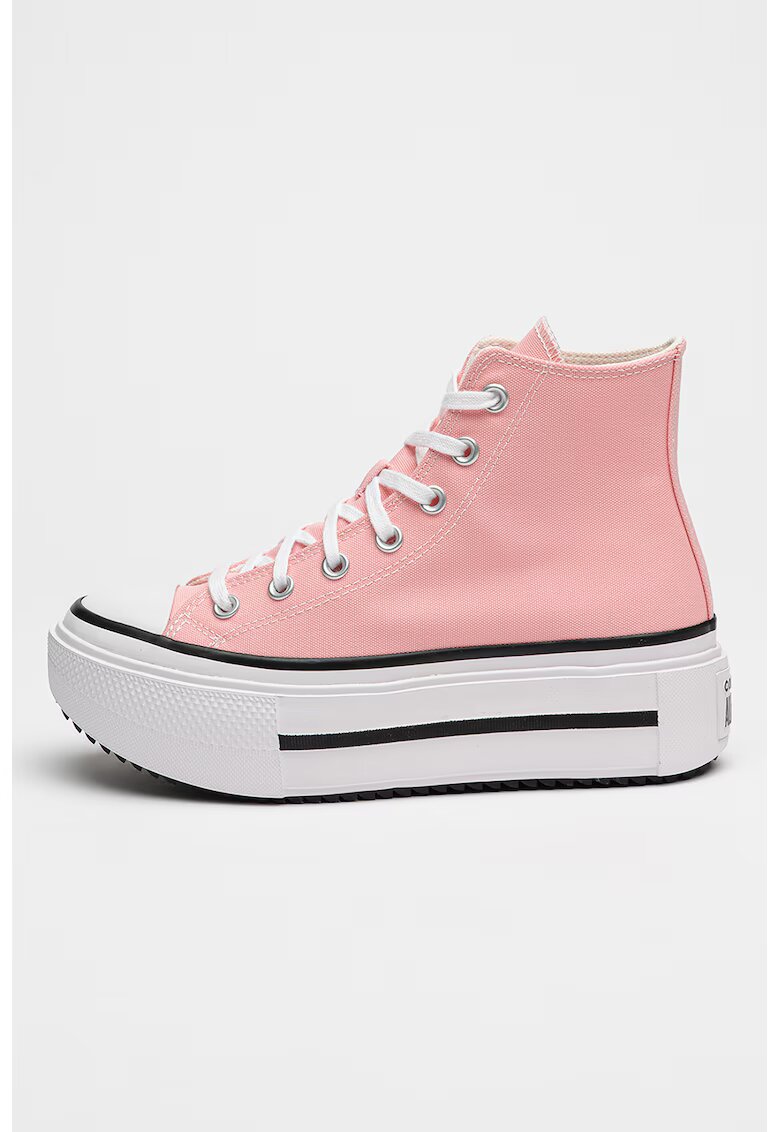 Converse Tenisi flatform Lift Double Stack - Alb/Roz