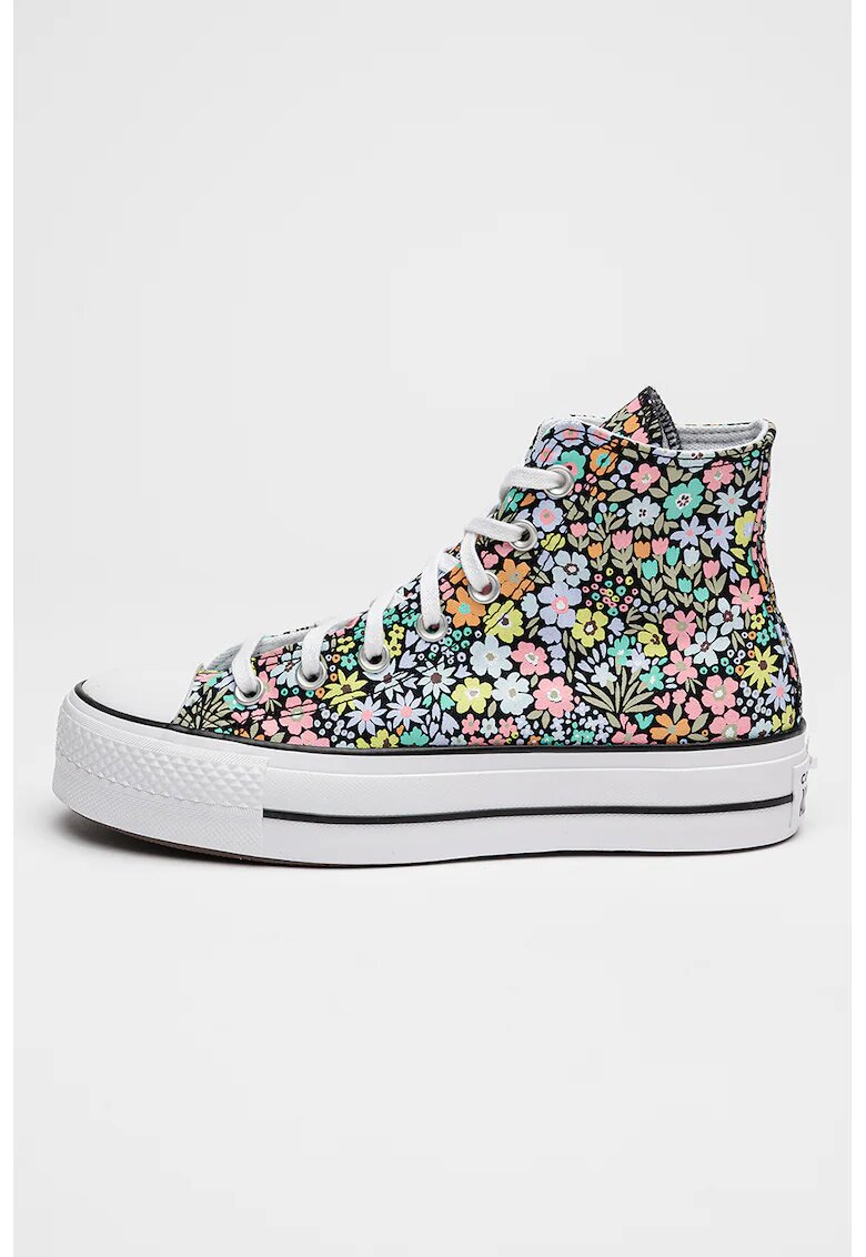 Converse Tenisi high-cut Lift Allover Florals - Negru/Multicolor