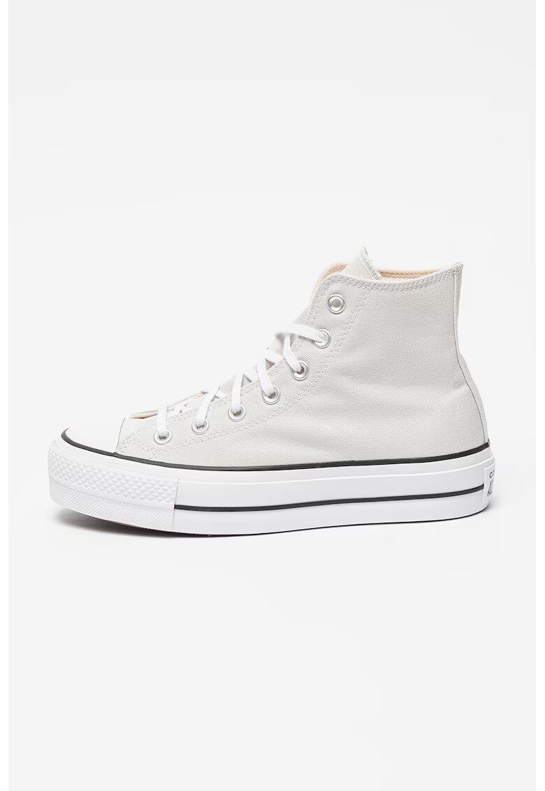 Converse Tenisi inalti cu platforma All Star - Gri deschis