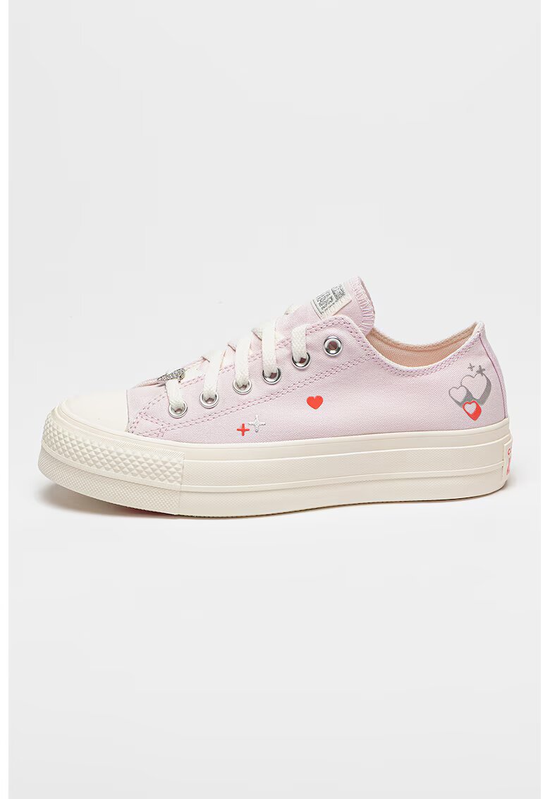 Converse Tenisi low-cut Chuck Taylor All Star Lift Platform Y2K - Rosu/Lila/Argintiu