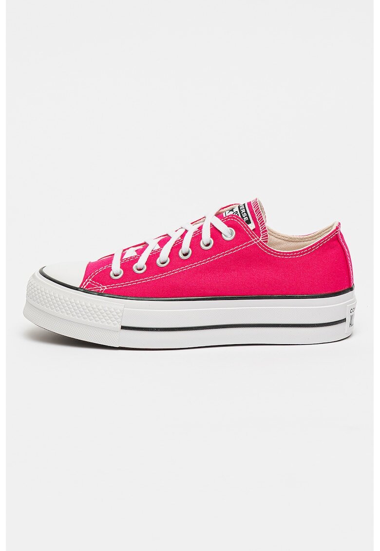 Converse Tenisi low-cut din material textil - Fucsia