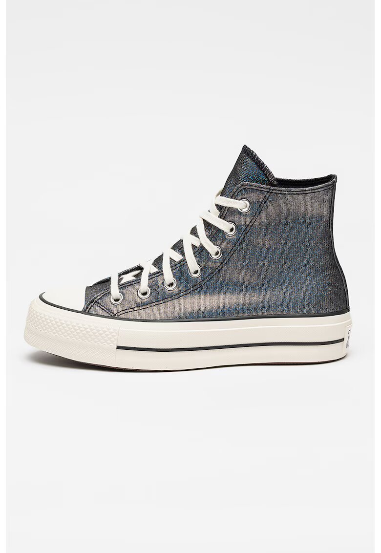 Converse Tenisi mid-high Chuck Taylor Star Lift - Argintiu inchis