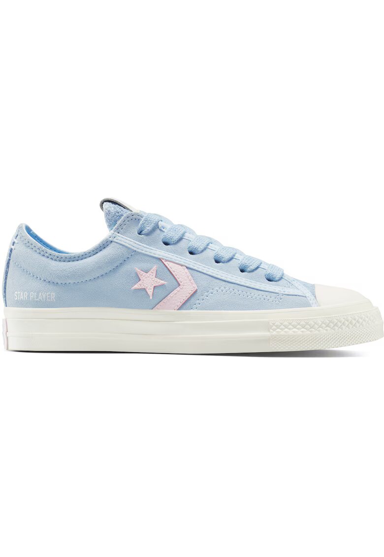 Converse Tenisi Star Player 76 din piele intoarsa colorati - Albastru