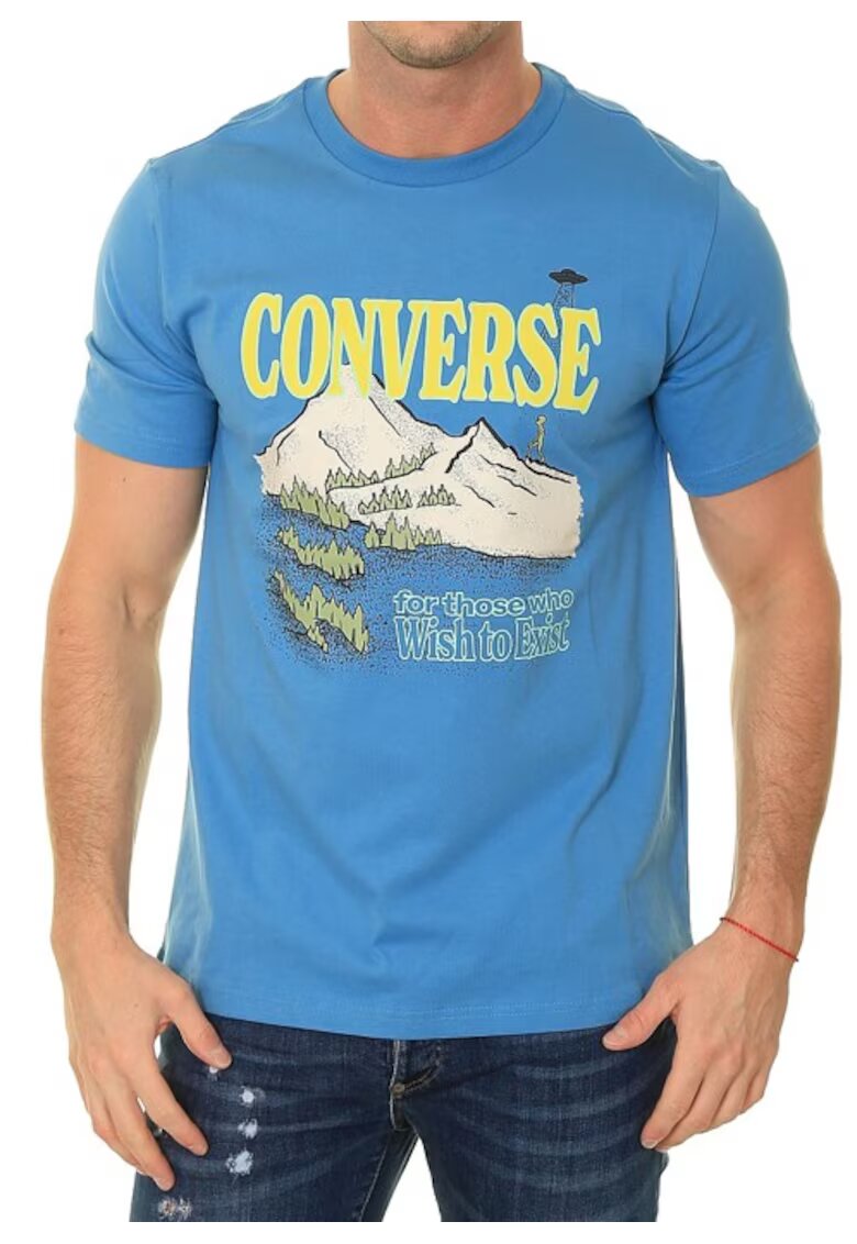 Converse Tricou barbati Bumbac - Albastru1
