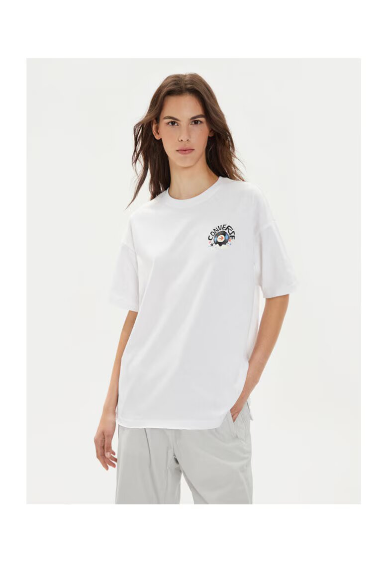Converse Tricou dama - 304113307 - Bumbac - Alb - Alb