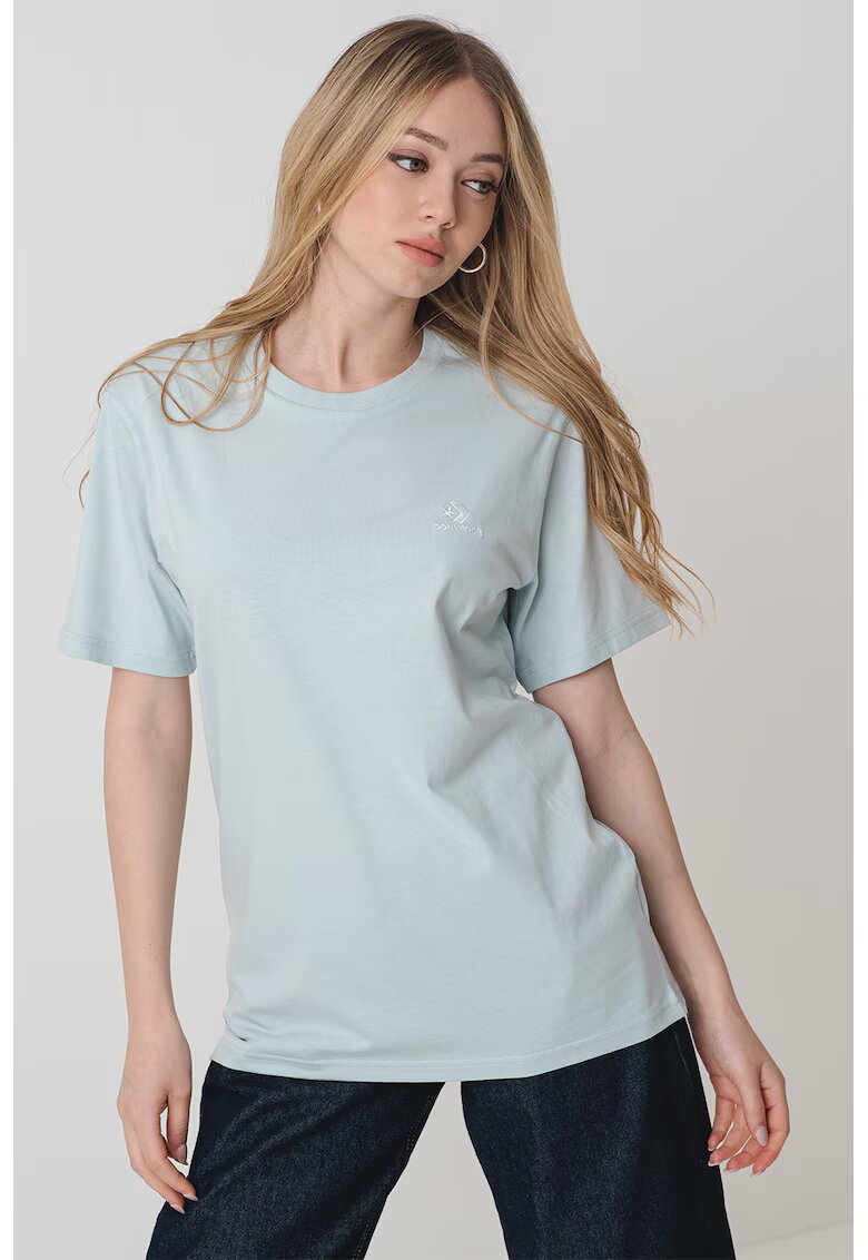 Converse Tricou unisex Star Chevron - Albastru deschis
