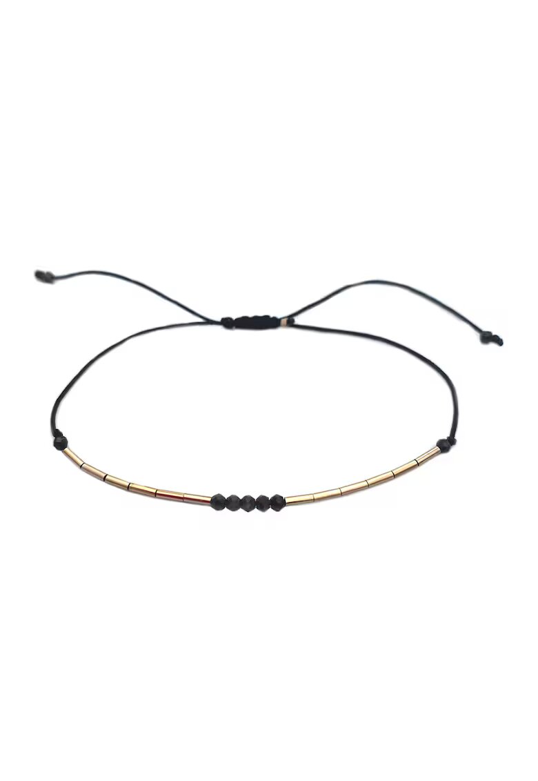 CORINA MARDARI Bratara din aur filat de 14K/20 lucrata manual - Auriu/Negru