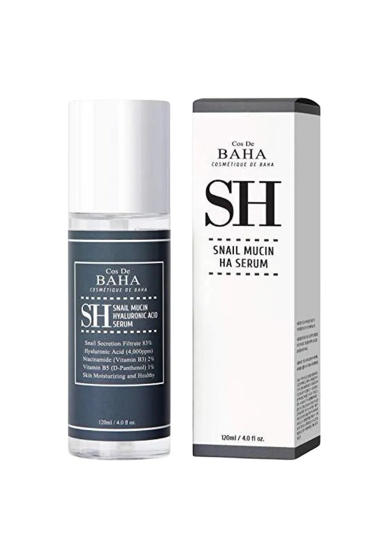 Cos de Baha SH Ser cu mucina de melc si acid hialuronic - 120 ml