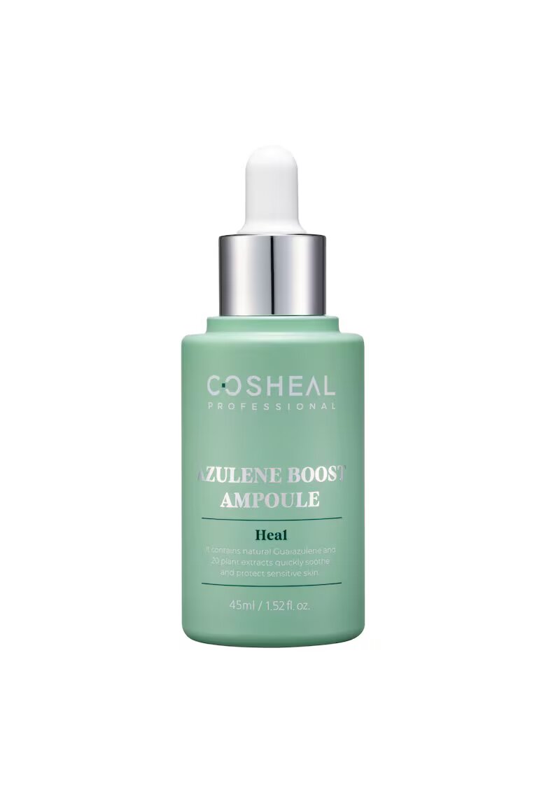 Cosheal Ser calmant pentru pielea sensibila - cu guaiazulene & extract de plante - Azulene Boost Ampoule - Heal - Professional - 45 ml