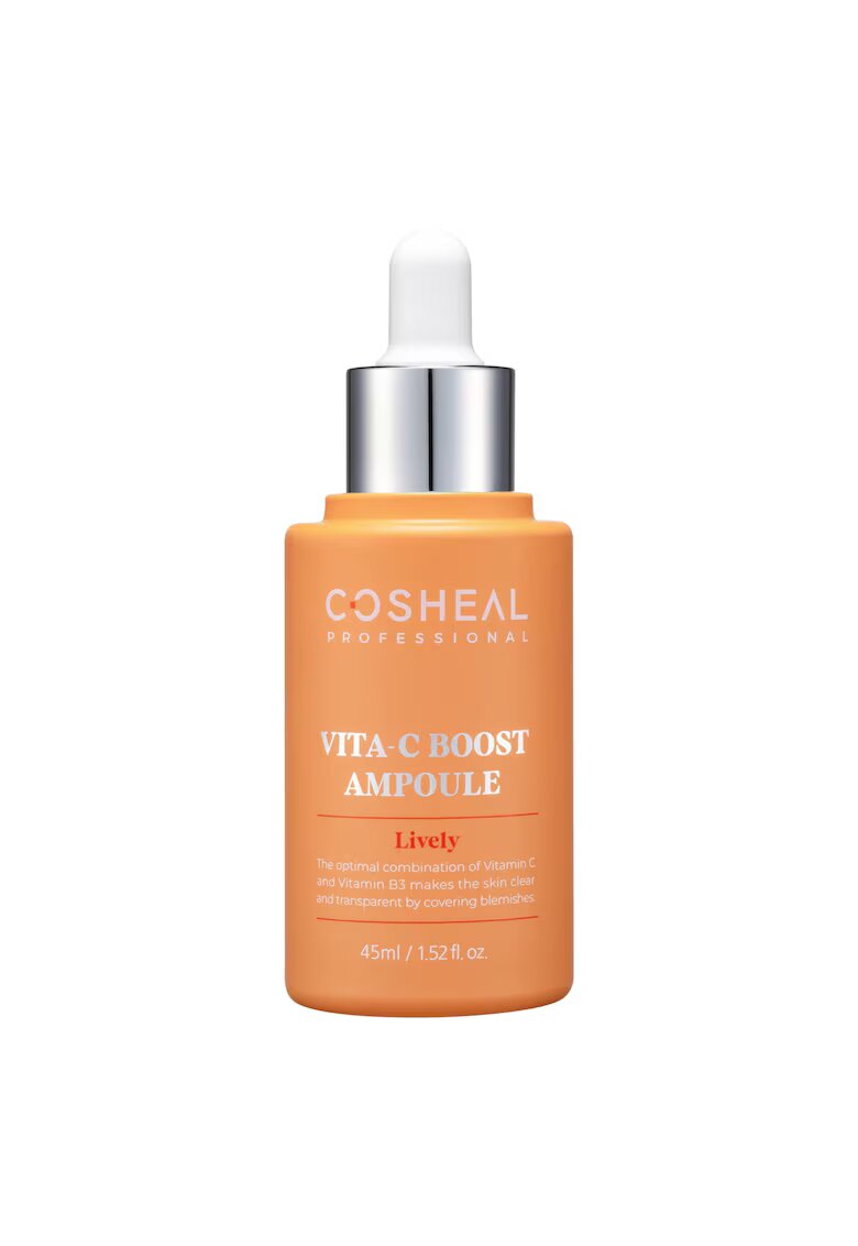 Cosheal Ser iluminator cu vitamina C si vitamina B3 - VITA-C Boost Ampoule - Lively - Professional - 45 ml