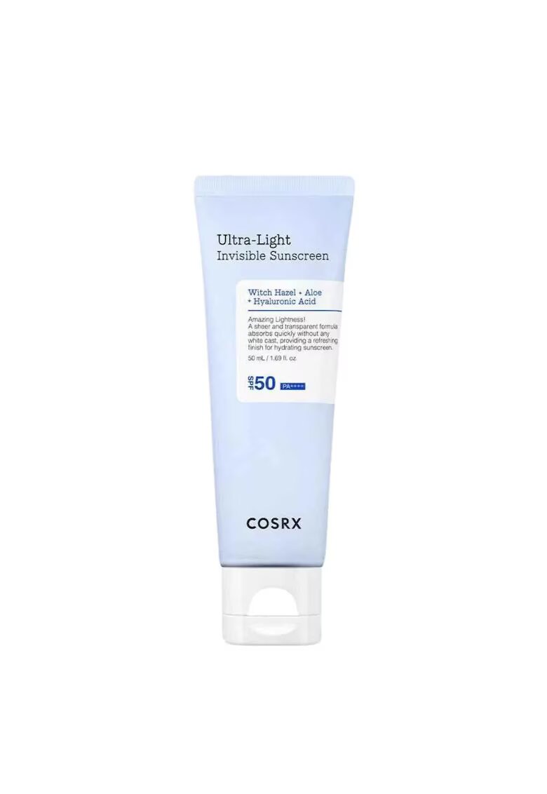 COSRX Crema pentru protectie solara cu SPF 50 PA++++ Ultra-Light Invisible Sunscreen 50 ml