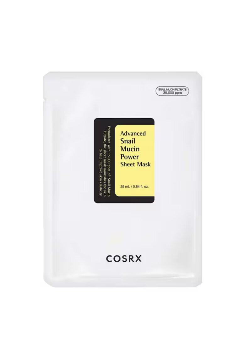 COSRX Masca de fata cu mucina de melc - Advanced Snail Mucin Power Sheet Mask - 25g