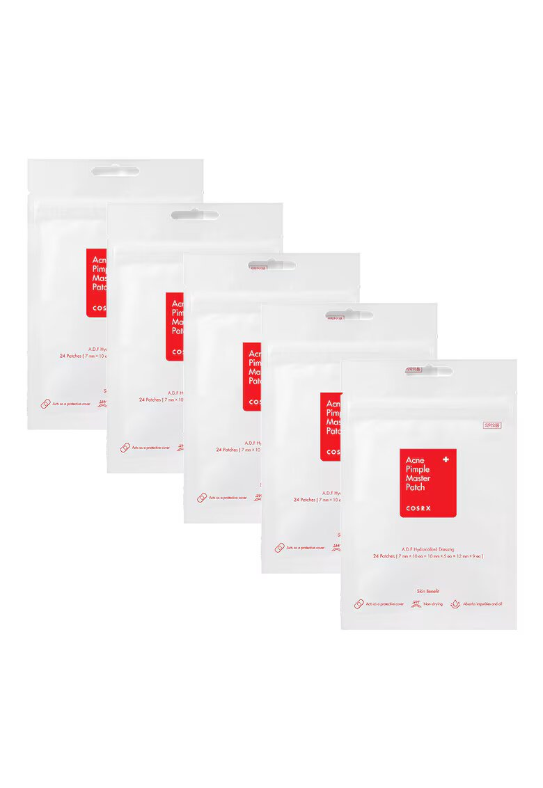COSRX Set 5 pachete plasturi pentru acnee - Acne Pimple Master - 120 buc