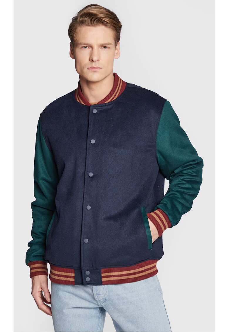 Cotton On Jacheta bomber barbati - Acril - Bleumarin