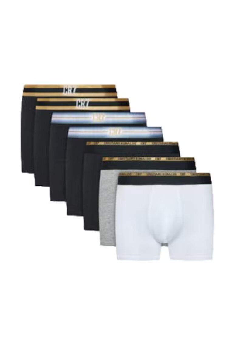 CR7 Cristiano Ronaldo Set 7 perechi boxeri barbati - Bumbac/Elastan - Multicolor -