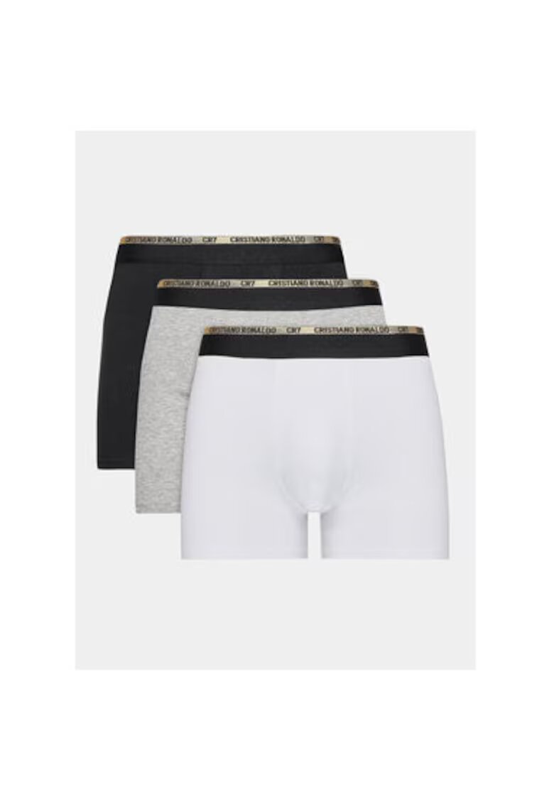 CR7 Underwear Set 3 boxeri barbati Cristiano Ronaldo Cr7 - 300 8100 49 - Bumbac/Elastan - S INTL - Multicolor
