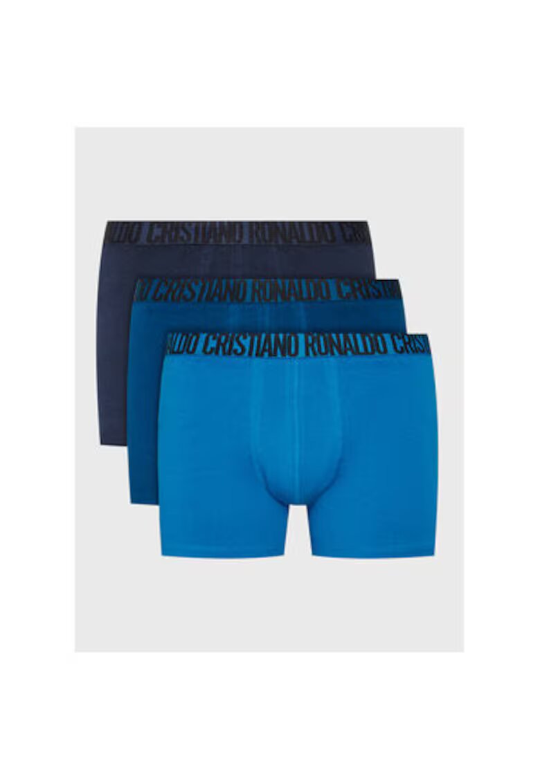 CR7 Underwear Set 3 boxeri barbati Cristiano Ronaldo Cr7 - 300 8100 49 - Bumbac organic - Multicolor - Multicolor