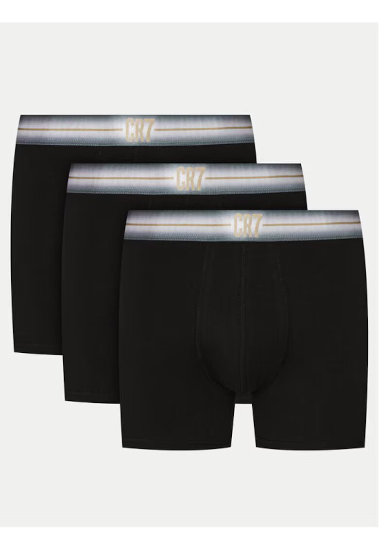 Cristiano Ronaldo Set 3 boxeri barbati - 304775109 - Bumbac - M INTL - Negru