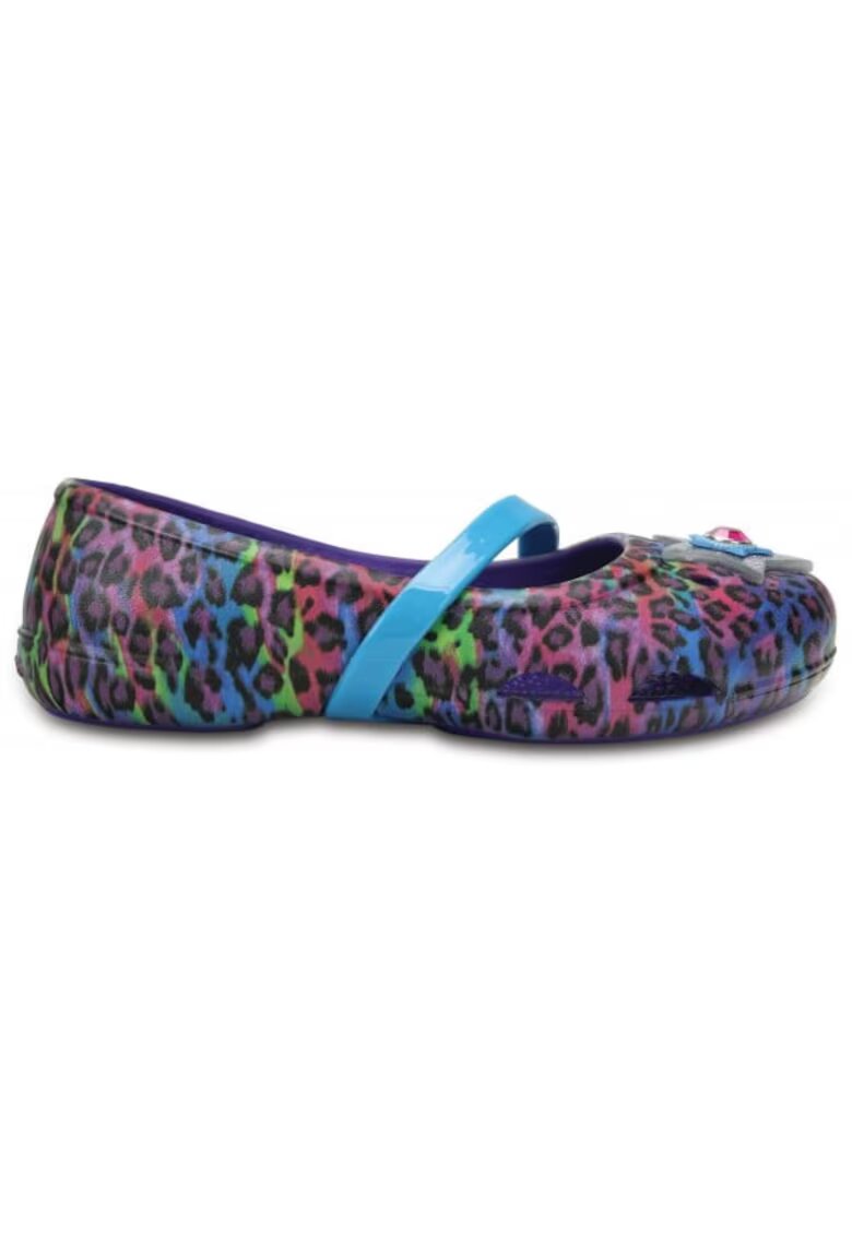Crocs Balerini Kids' Lina Graphic Flat - US Mov - Ultraviolet - Mov