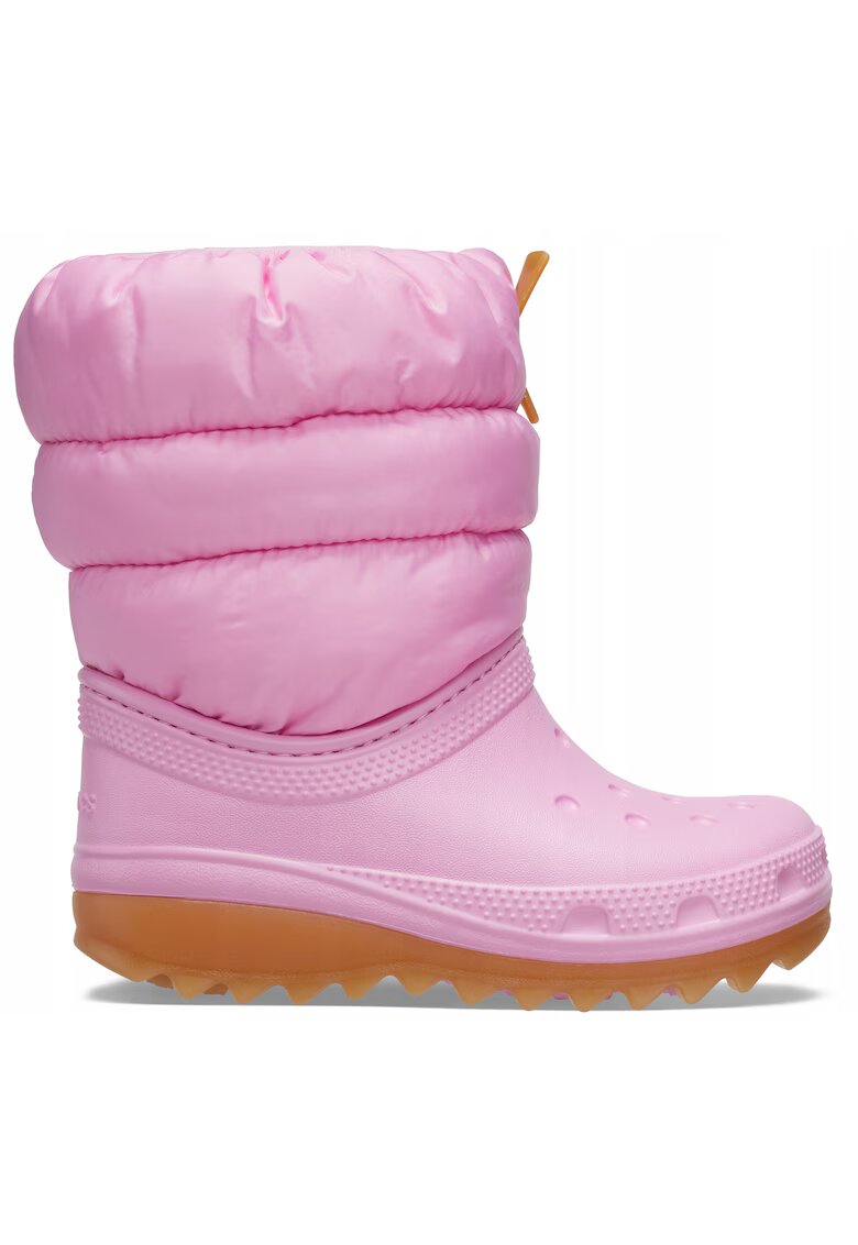 Crocs Cizme De Zapada Slip-on Copii - Classic Neo Puff Boot - Roz - Roz
