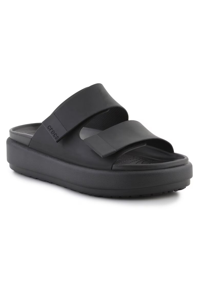 Crocs Papuci Brooklyn Luxe - negru - sintetic - platforma - pentru femei