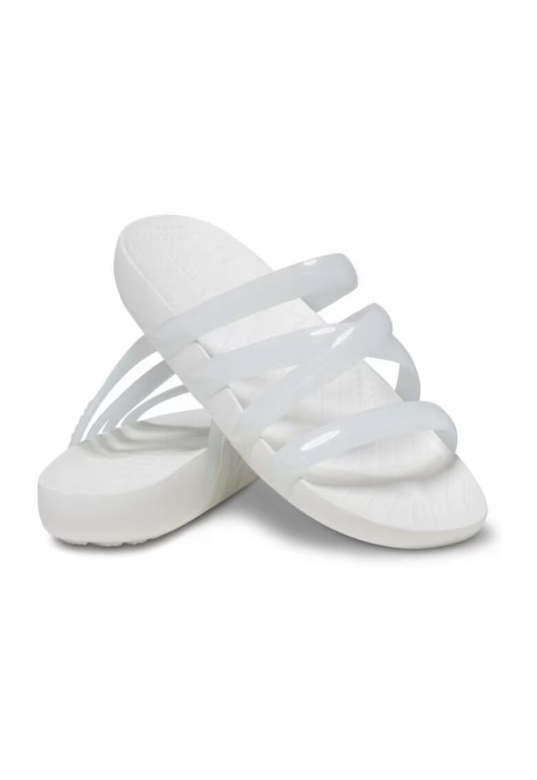 Crocs Papuci cu barete multiple - Alb