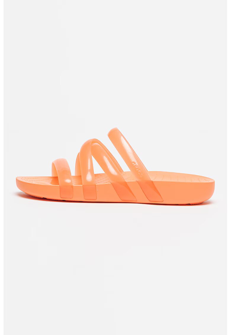 Crocs Papuci cu barete multiple - Portocaliu mandarina