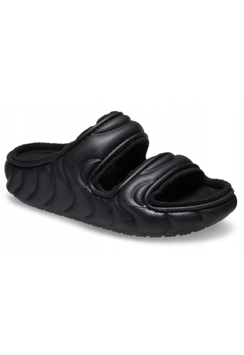 Crocs Papuci cu captuseala Femei - Classic Cozzy Overpuff 210074 - Negru - Negru