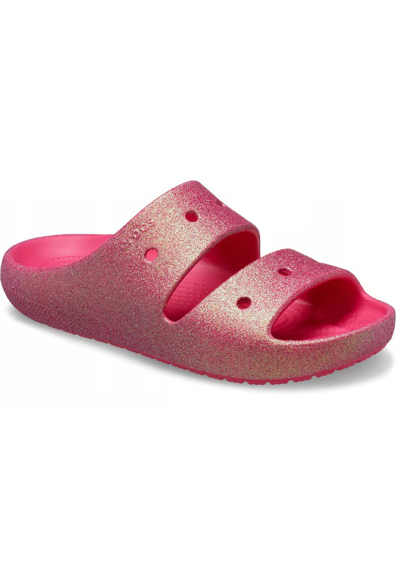 Crocs Papuci Femei Spuma Croslite - Classic Iridescent Glitter - Roz