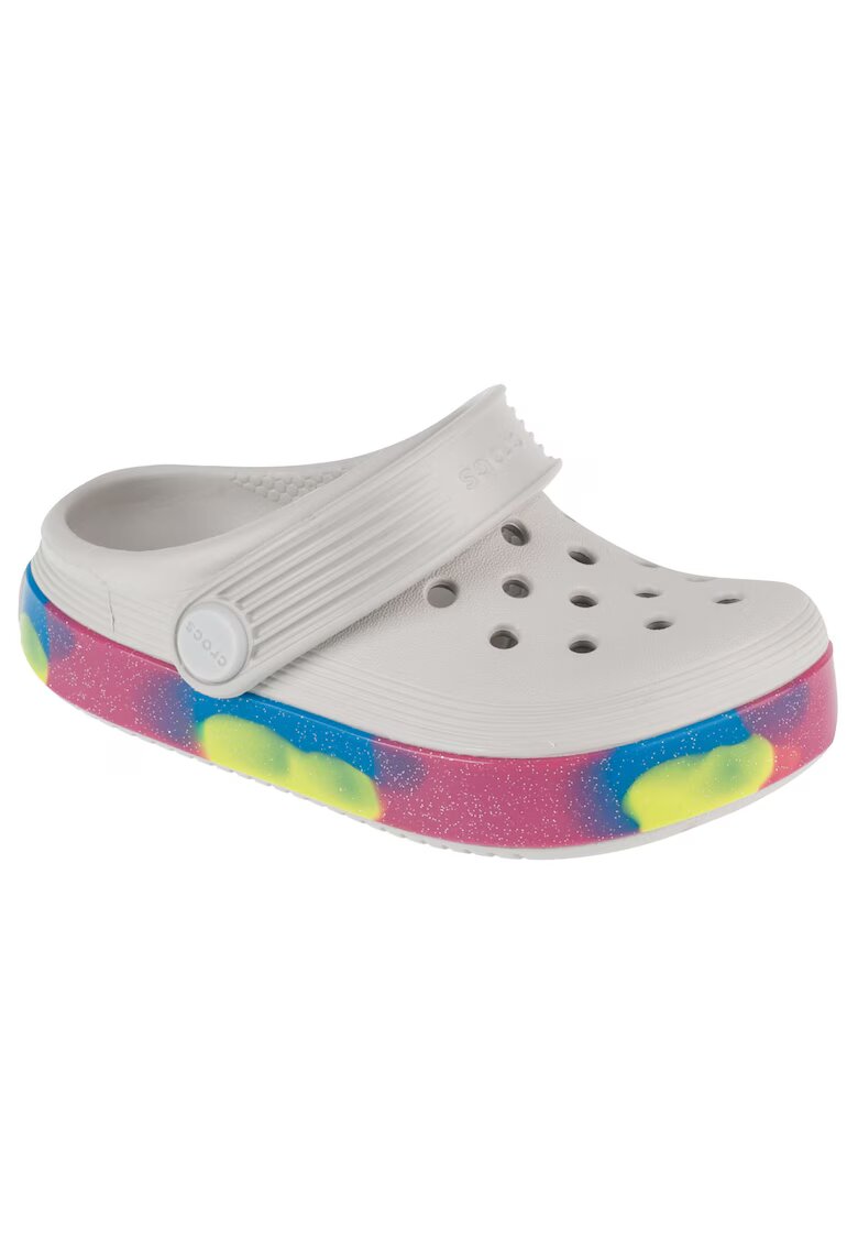 Crocs Papuci flip-flop - Off Court Glitter Band Clog T 209717 - Gri