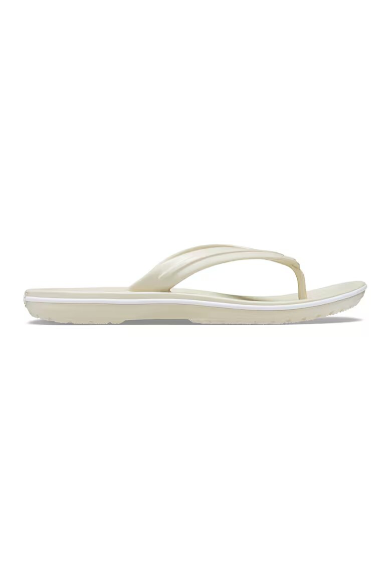 Crocs Papuci flip-flop unisex de cauciuc - Alb fildes