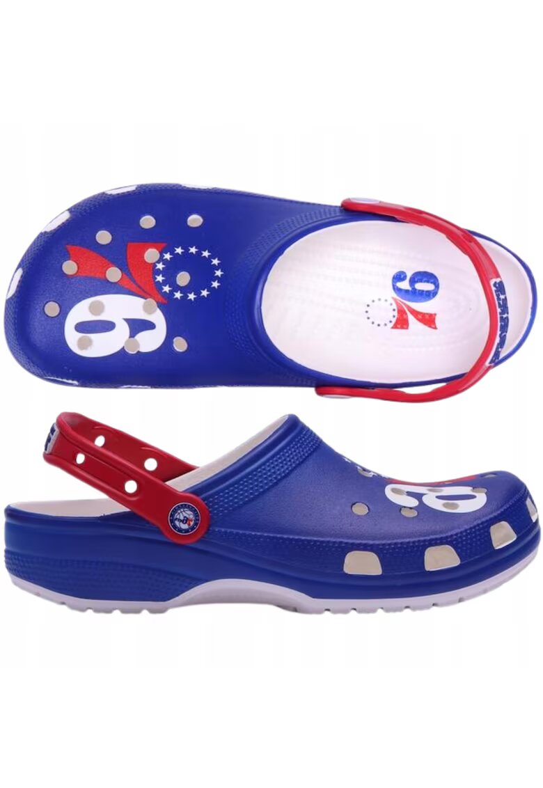 Crocs Saboti barbati - PHILADELPHIA 76ERS - Material talpa Croslite - Material inetrior Cauciuc - Albastru - Albastru