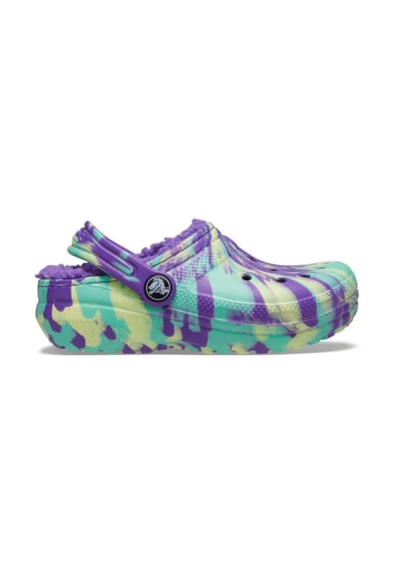 Crocs Saboti Classic Marbled Lined Kids - US Mov - Neon Purple - Mov