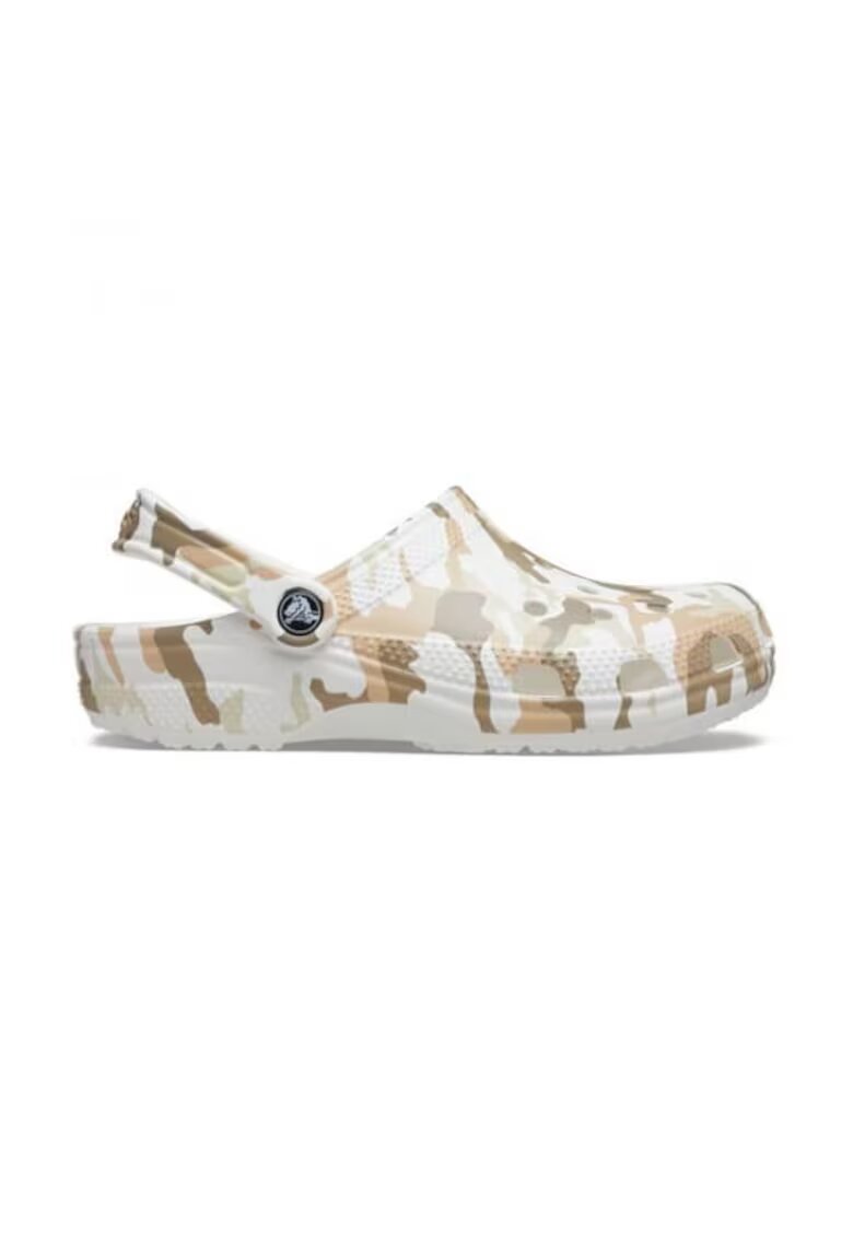 Crocs Saboti Classic Printed Camo Clog - US Alb - White/Multi - Alb
