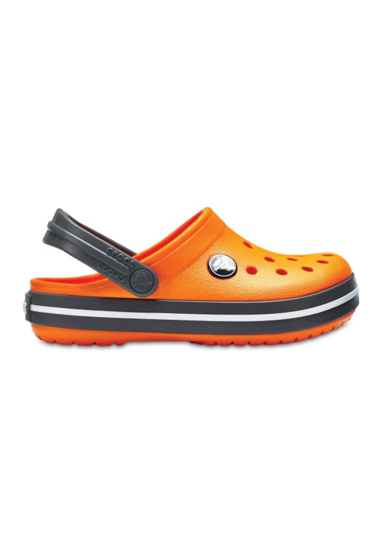 Crocs Saboti Crocband Kids - C5 US Portocaliu - Blazing Orange/Slate Grey - Portocaliu